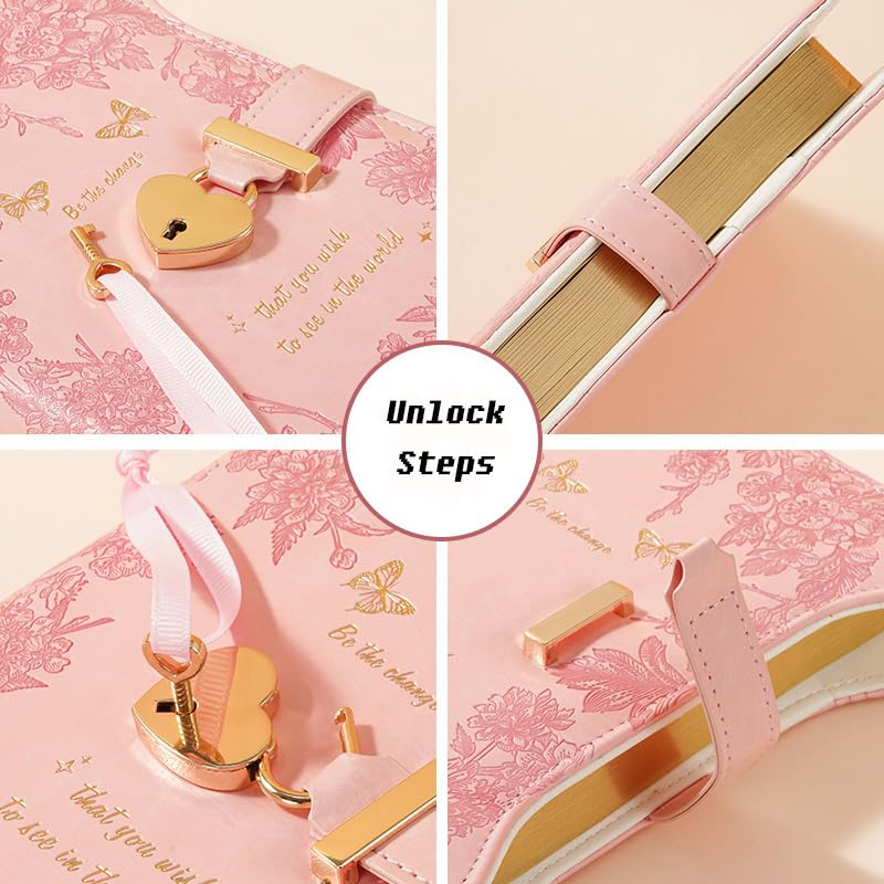 Amazon.co.jp: 鍵付きノート、BetterJonny 鍵付き 日記 日記帳 B6 日記